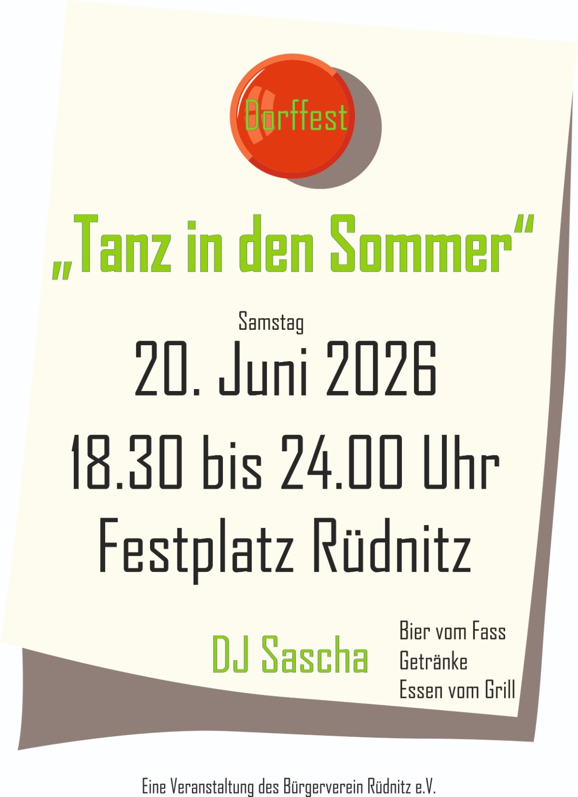 Dorffest Flyer